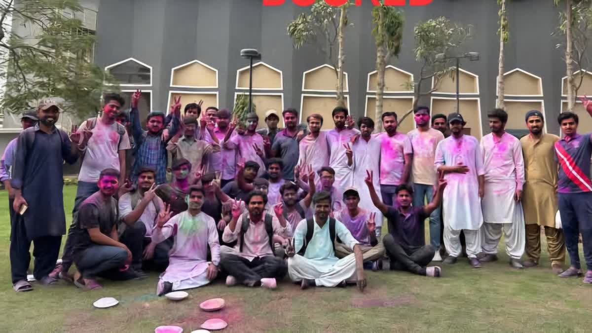 HOLI IN KARACHI UNIVERSITY