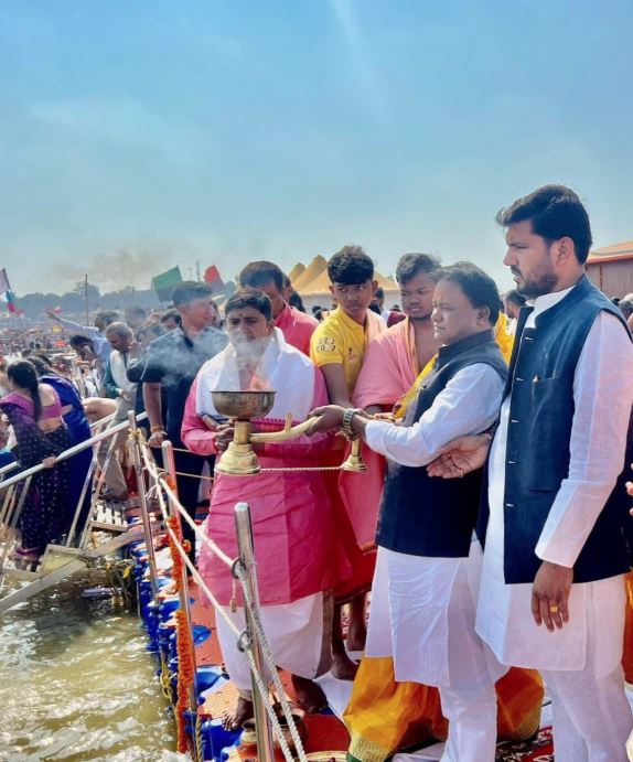 CM MOHAN MAJHI AT MAHAKUMBH