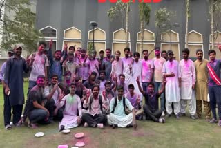 HOLI IN KARACHI UNIVERSITY