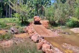 Construction of a bridge near Majjarukadavu