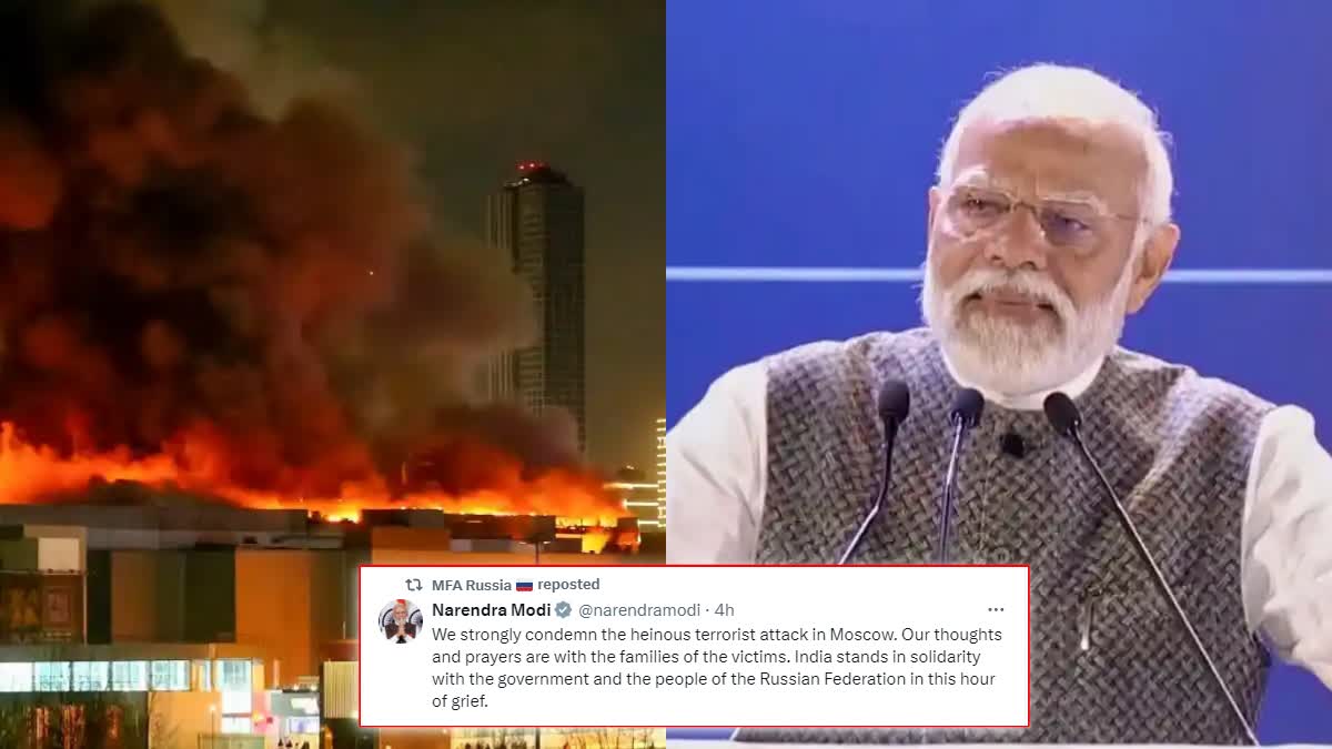 PM Modi condemns 2024 Moscow Crocus City Hall attack in Russia