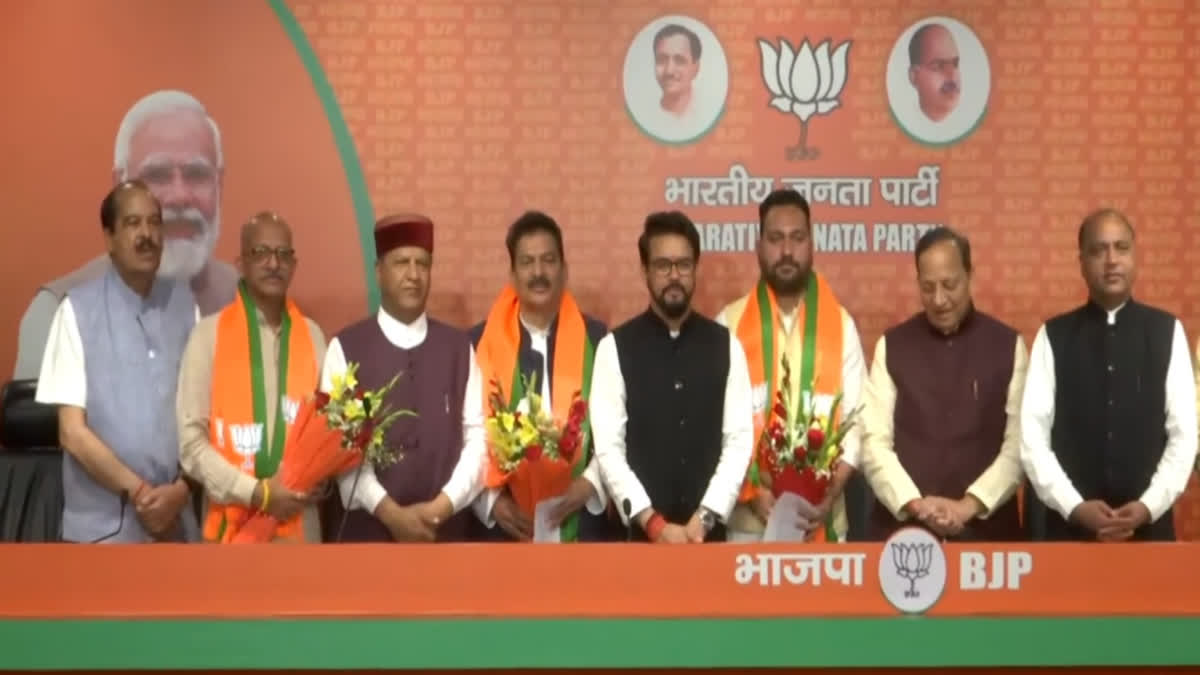 HIMACHAL CONGRESS REBELS JOIN BJP