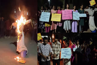 STUDENTS AGAINST SATHYABHAMA  KALAMANDALAM SATHYABHAMA  RLV RAMAKRISHNAN  DEROGATORY REMARKS