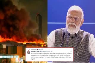 PM Modi condemns 2024 Moscow Crocus City Hall attack in Russia