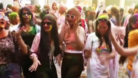 Indore Holi Celebration 2024 mkhs gujrati girls college