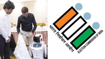 LOK SABHA ELECTION 2024  ROBOTS FOR ELECTION CAMPAIGN  ELECTION CAMPAIGN  ROBOTS CAMPAIGN FOR ELECTION