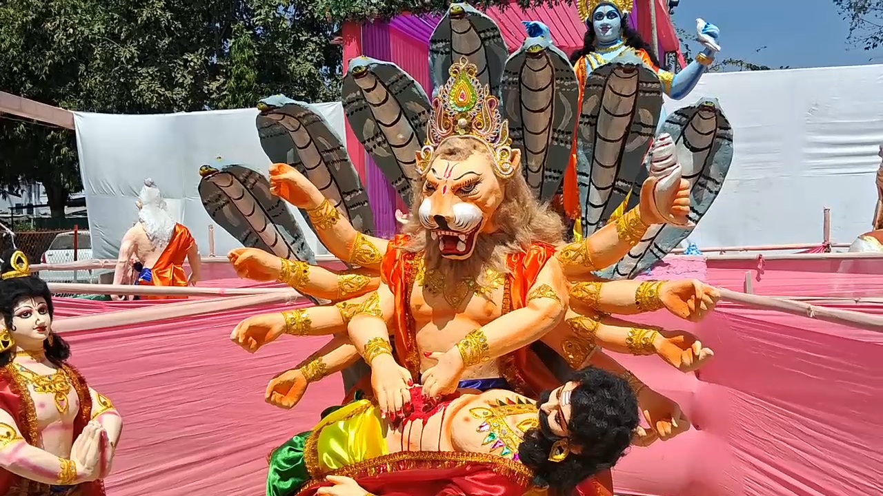 Holi tableaux in Kota