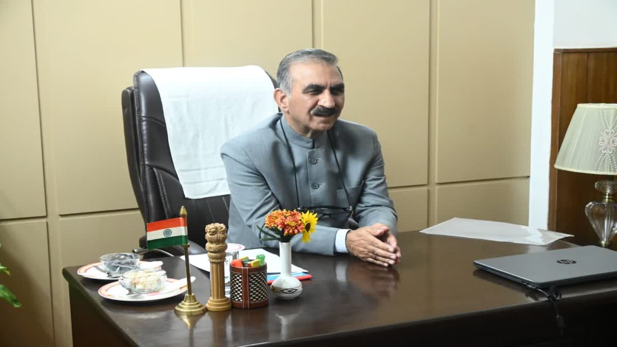 सुखविंदर सिंह सुक्खू, मुख्यमंत्री हिमाचल प्रदेश