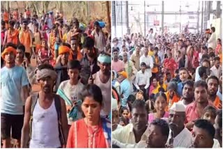Huge Number Of Devotees Increasing Visiting Srisailam Temple