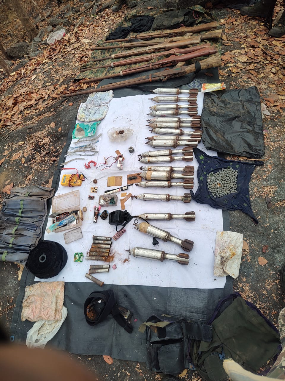 Naxalite Weapons Recovered In Sukma