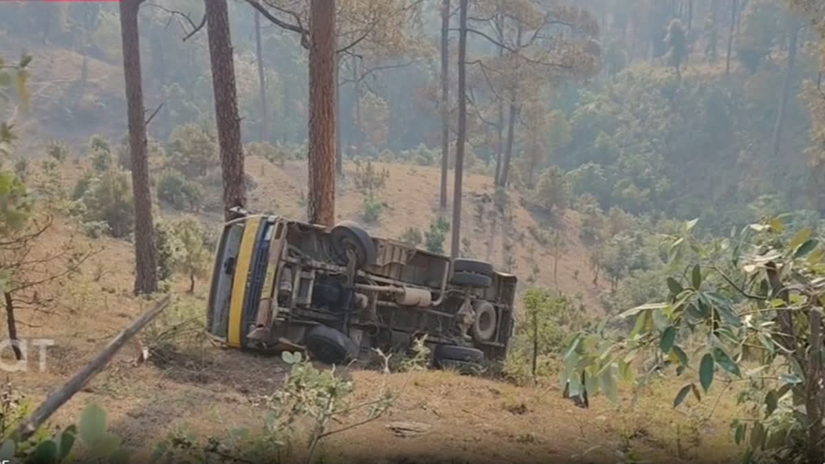 Two Children Injured as School Bus Falls Into Gorge in Uttarakhand