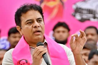 KTR in Rajender Nagar Roadshow live