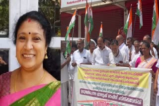 HOUSEWIFE COMMITTED SUICIDE  BJP PROTEST IN NEDUMKANDAM  ജപ്‌തി നടപടിയ്ക്കിടെ ആത്മഹത്യ  നെടുങ്കണ്ടം ആത്മഹത്യ