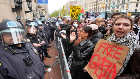 During the remainder of the semester, Columbia University's main campus will transition to hybrid learning in response to widespread student protests against Israel's war with Hamas.