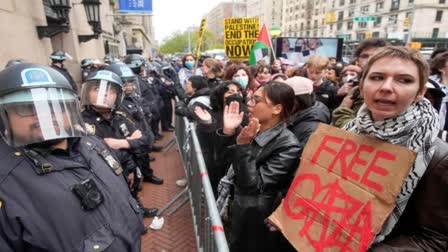 Student protests erupt at several US university campuses against Gaza war