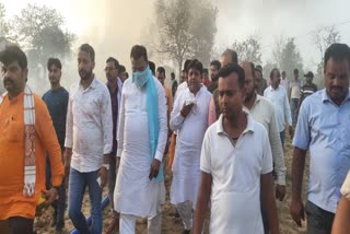 bjp mp manish jaiswal visit bhuchungdih