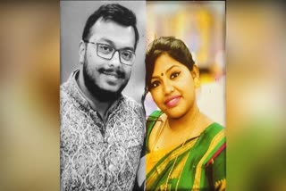 Bitan Adhrikari with his spouse.