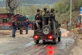 Security forces on way to Pahalgam attack site