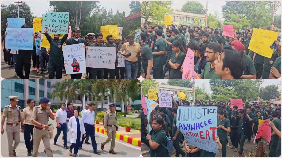 AIIMS Rishikesh Doctor Protest