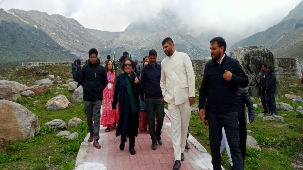 CJ RITU BAHRI VISITED KEDARNATH