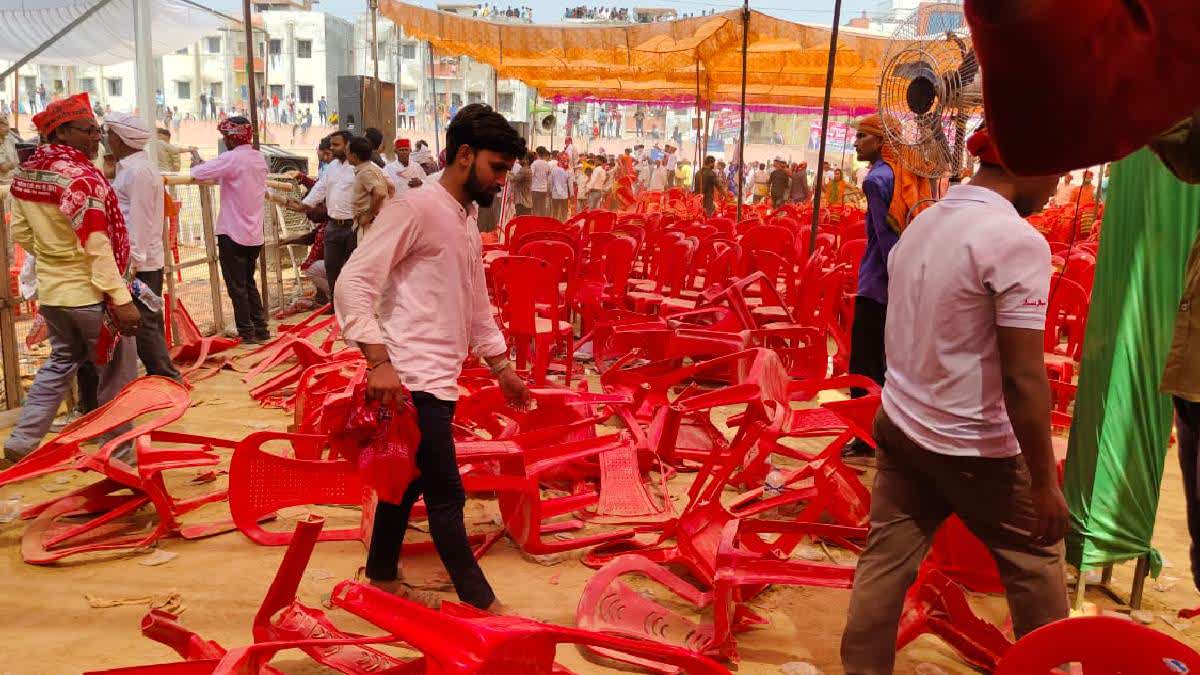 Ruckus In Akhilesh Yadav's Poll Rally In Uttar Pradesh's Pratapgarh