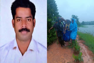 FISHING DEATH KOTTAYAM  RAIN HAVOC DEATH KOTTAYAM  മീൻ പിടിക്കാൻ പോയതിനിടെ കാണാതായി  കോട്ടയം യുവാവിൻ്റെ മൃതദേഹം