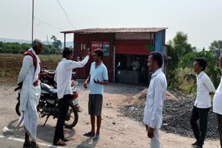 Villagers peform aarti of a liquor buyer at Rangari village of MP's Chhindwara