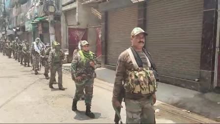 police-flag-march-conducted-in-ranchi-lok-sabha-election-2024