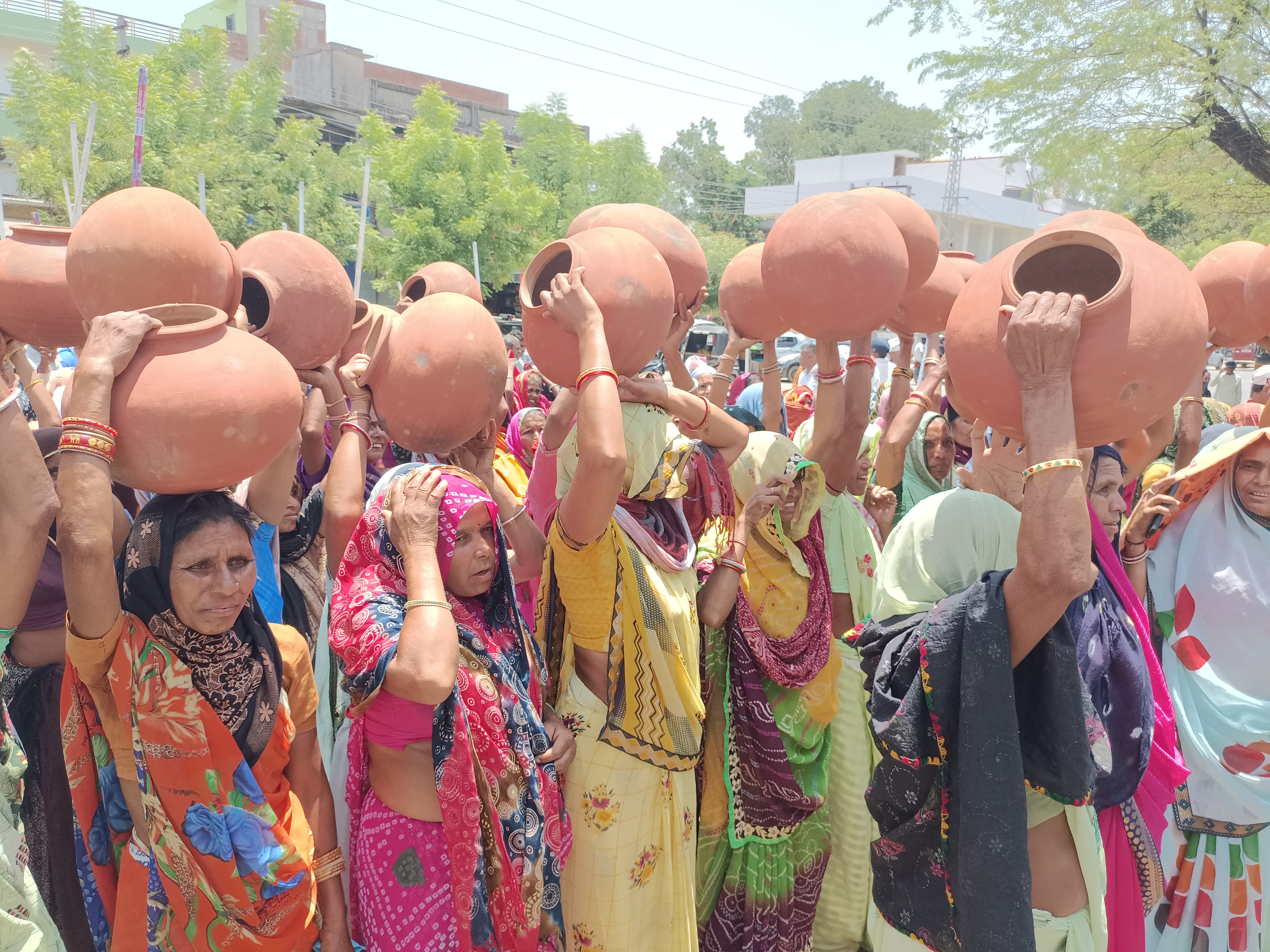 Congress protest in Dungarpur