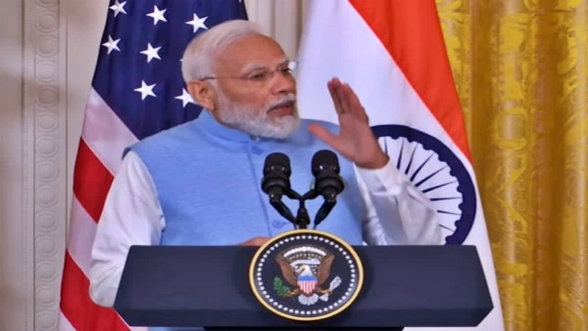 "India, America have democracy in our DNA...no question of discrimination," PM Modi at joint presser with President Biden