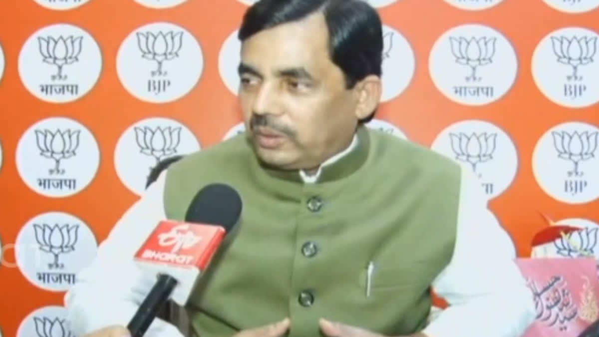 BJP leader  Shahnawaz Hussain speaking to ETV Bharat