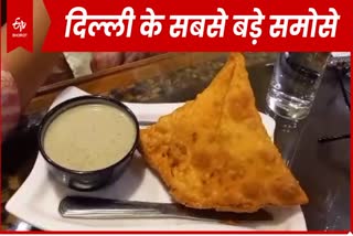 this restaurant makes biggest samosa of delhi