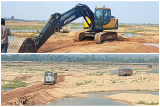 illegal sand mining