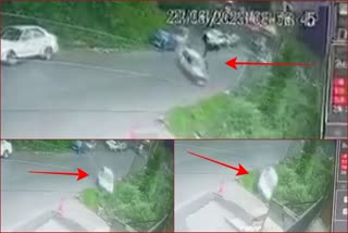 Video of car accident in Malyana Shimla