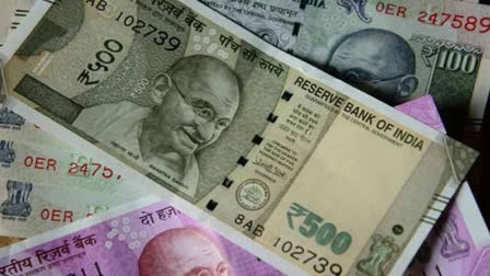 Rupee falls 5 paise