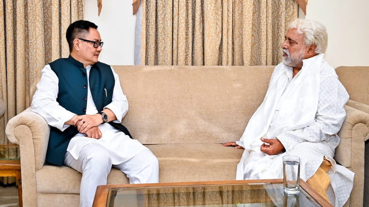 Kiren Rijiju Meets TMC's Sudip Bandyopadhyay