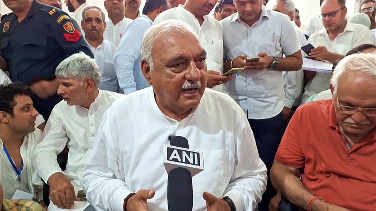 Former Haryana chief minister Bhupinder Singh Hooda