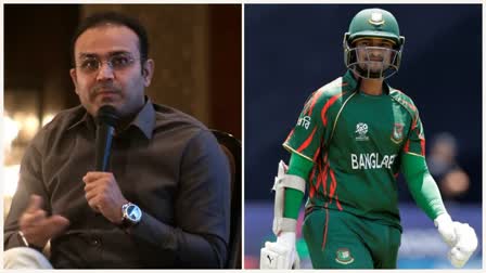 Virender Sehwag and Shakib Al Hasan