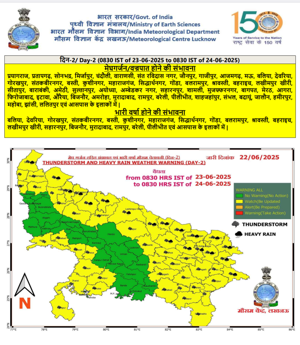 यूपी में मानसून.