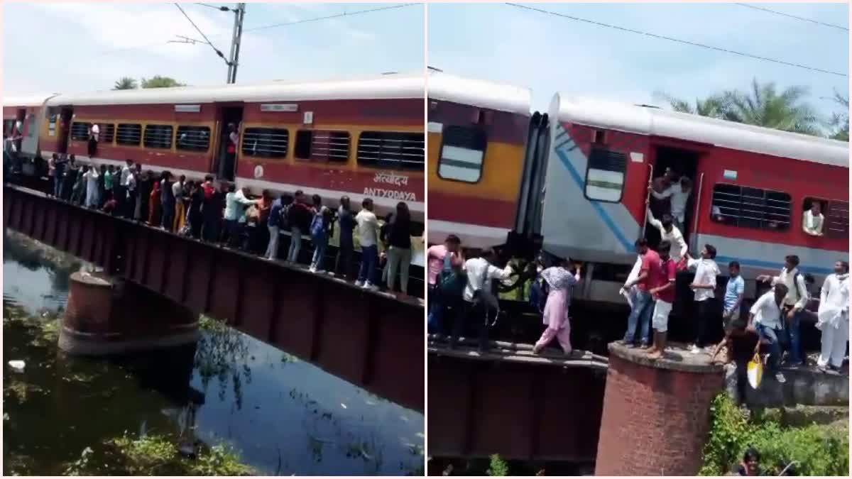 Passengers jump into river on rumor of fire in train