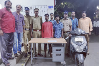 two people snatched a chain from a teacher in Saidapet Chennai police arrested