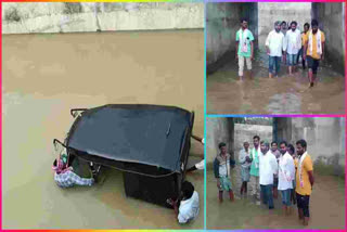 Flood Water Stored at Railway Underpass