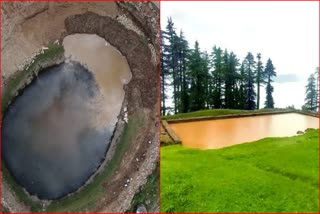 Construction of 16 Amrit Sarovar in Karsog  to save rain water