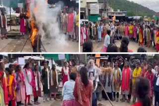 protest against manipur violence