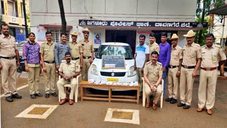 ದರೋಡೆಗೆ ಹೊಂಚು ಹಾಕಿದ್ದವರ ಹೆಡೆಮುರಿ ಕಟ್ಟಿದ ಜಗಳೂರು ಪೊಲೀಸರು