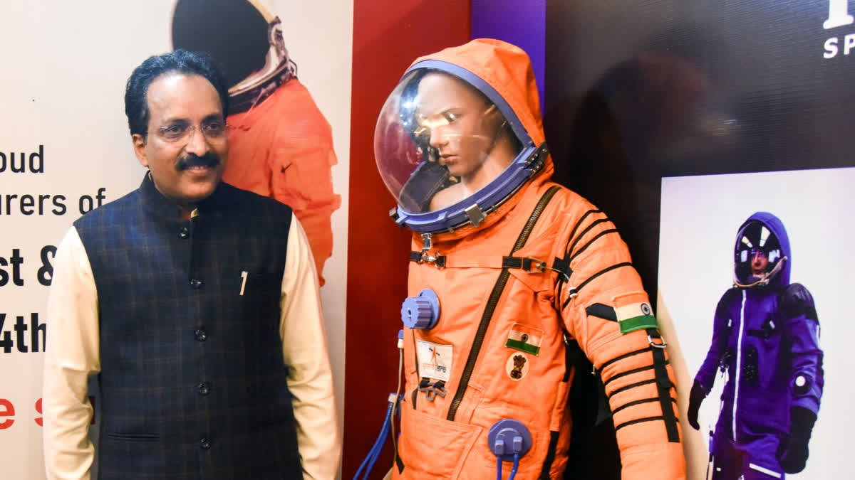 ISRO Chairman S. Somanath during India Space Congress 2024, in New Delhi on June 26, 2024.