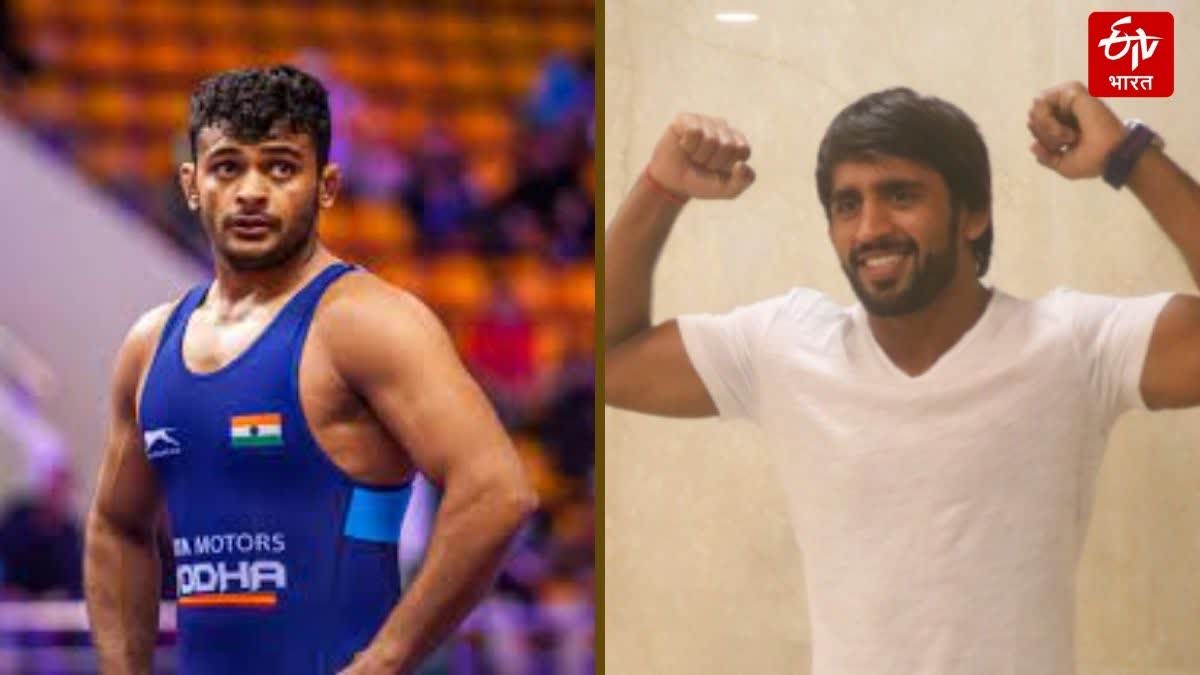 Wrestler Bajrang Punia and Deepak Punia