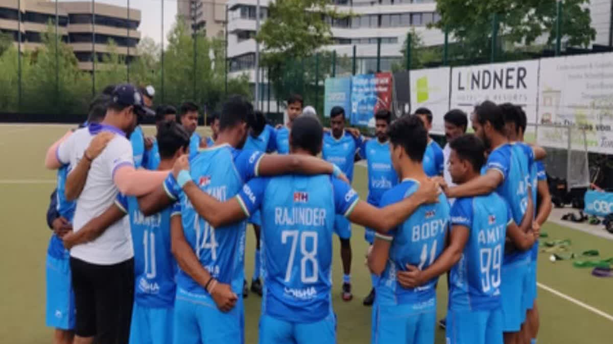 4 NATIONS TOURNAMENT INDIAN JUNIOR MENS HOCKEY TEAM FINISHES SECOND AFTER LOSING TO GERMANY