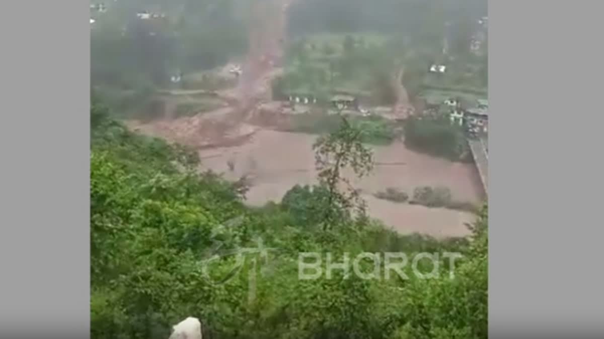 Cloud burst near kuklah in Saraj Himachal