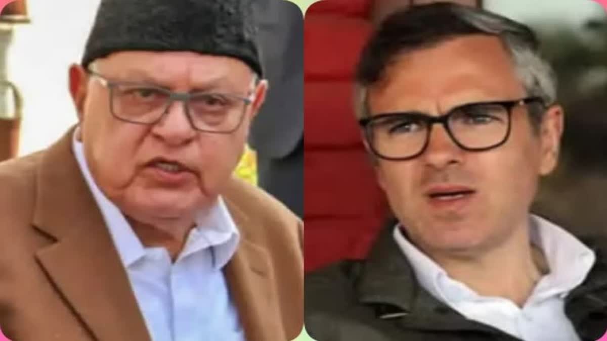 Farooq Abdullah and his son Omar Abdullah